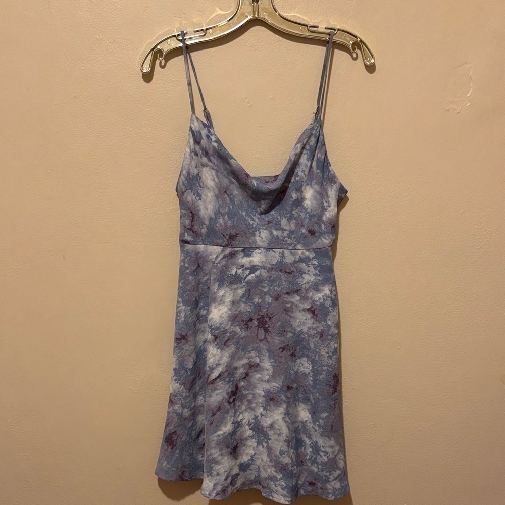 Astr Blue and Purple Mini Dress